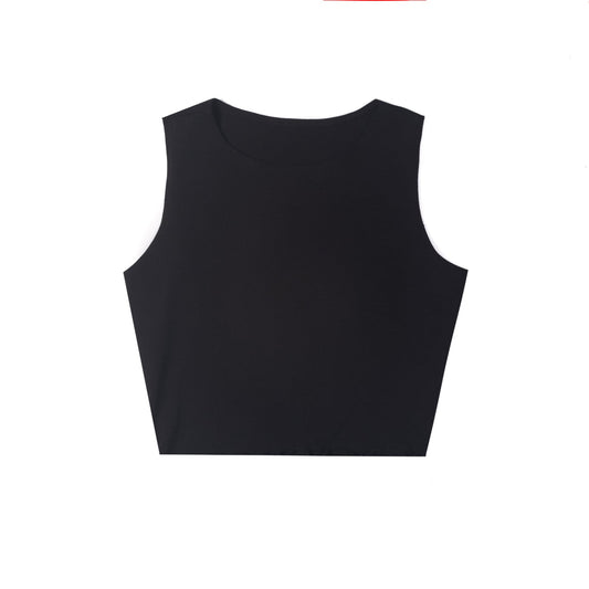 0895 - Women's Cropped Formfitting Muscle Tank-1
