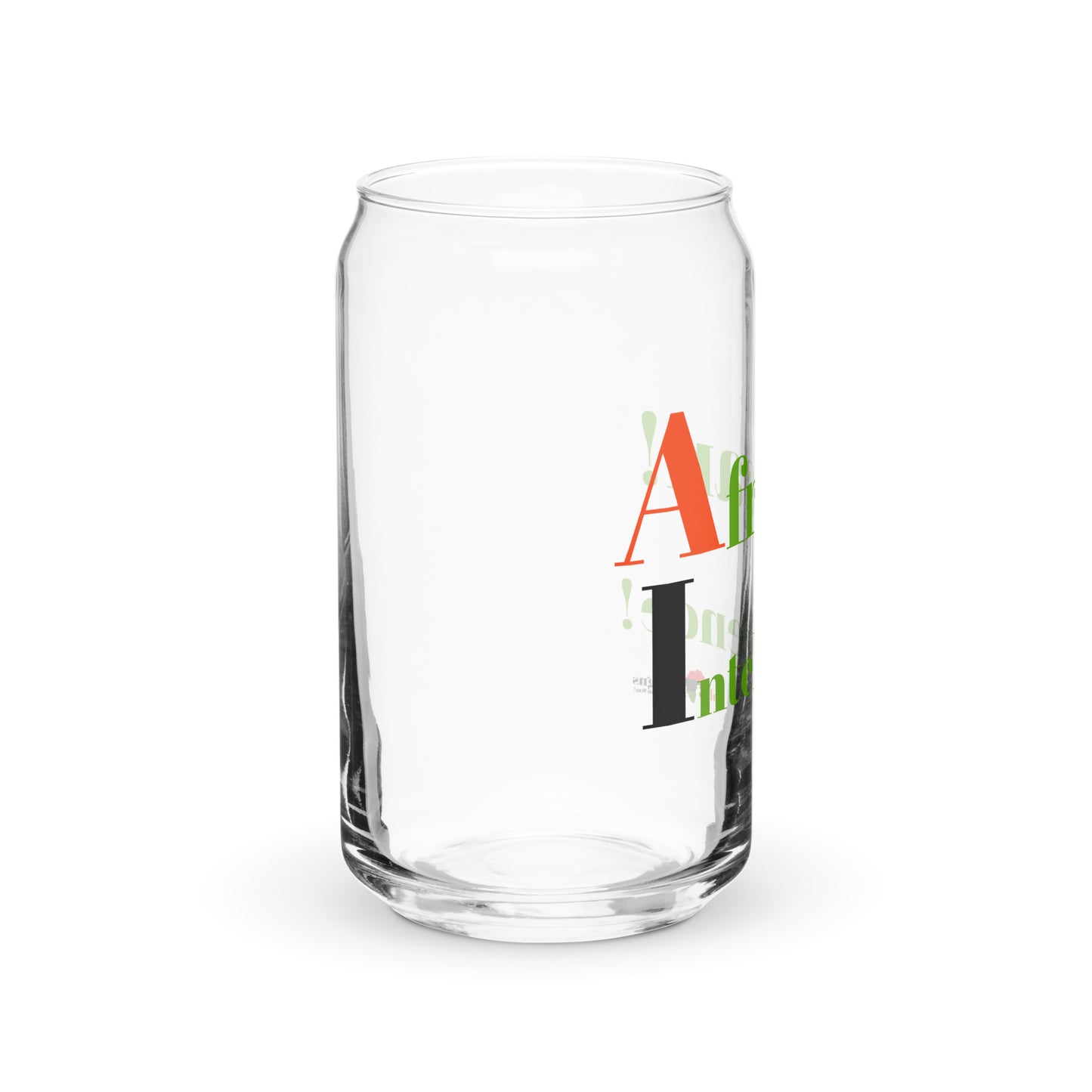 AI = African Intelligence Can-Shaped Glass by SobG Designs