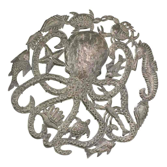 OCTOPUS & SEA LIFE WALL ART - CROIX DES BOUQUETS