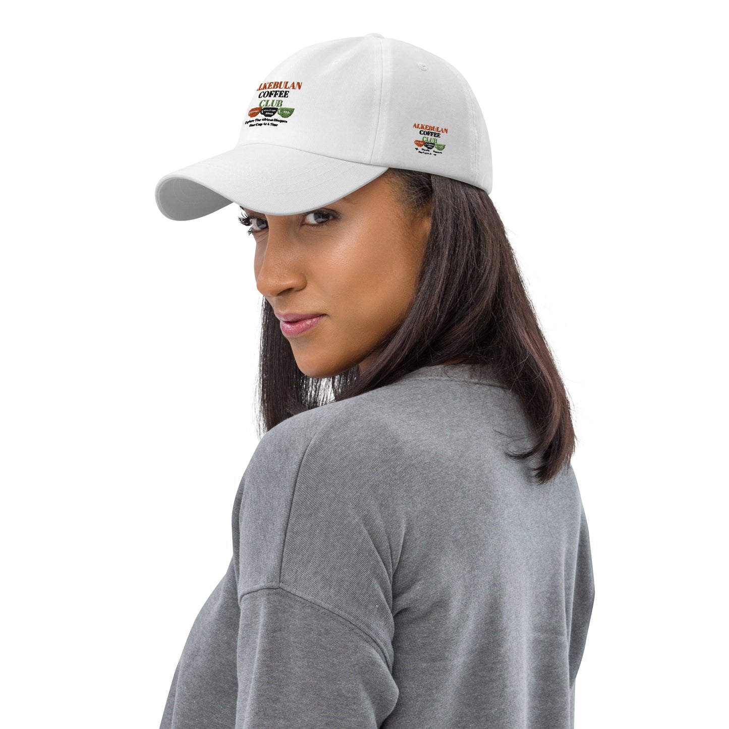 ALKEBULAN COFFEE CLUB LOGO Dad Hat by SobG Designs