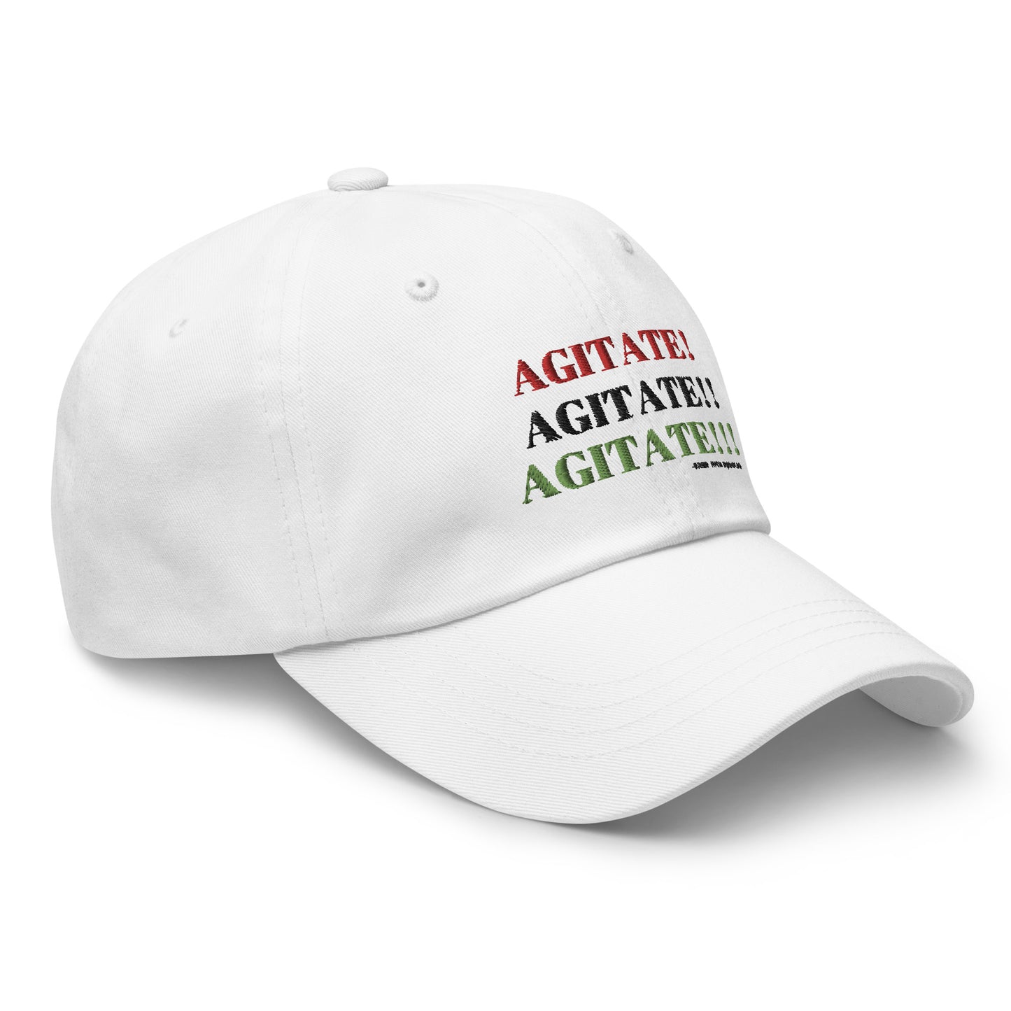 AGITATE! AGITATE! AGITATE! Dad Hat by SobG Designs