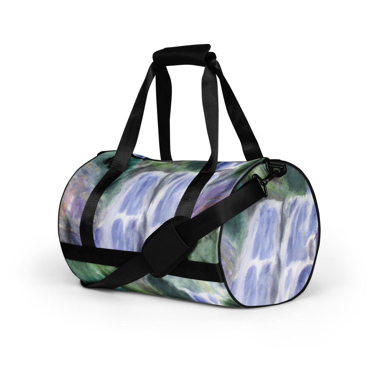 Crossbody Water-resistant Travel Bag - Purple Watercolor Waterfall-4