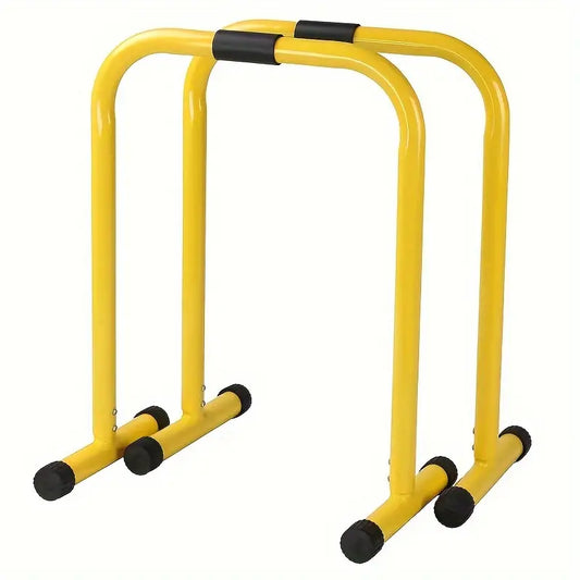1 Pair Multifunctional Height Adjustable Parallel Bars - Yellow-1