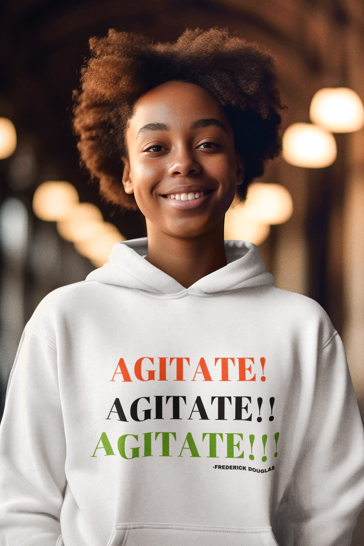 AGITTATE! AGITTATE!! AGITTATE!!! Youth Heavy Blend Hoodie by SobG Designs