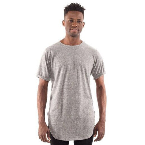 3011B - CLOSEOUT Men's Extended Curved Hem Tee-2