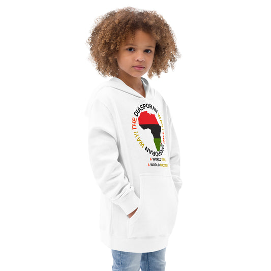 THE DIASPORAN WAY! Kids Fleece Hoodie by SobG Designs