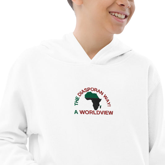 THE DIASPORAN WAY! Kids Fleece Hoodie by SobG Designs