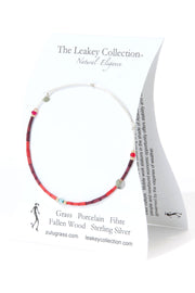 Crimson Shuka Zulugrass Silver Sliding Bracelet Set of 3