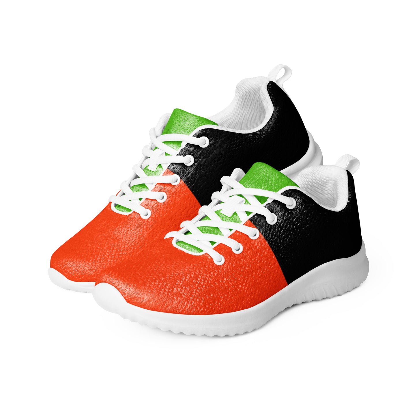 OUR COLORS RED BLACK & GREEN Men’s Athletic Shoes by SobG Designs