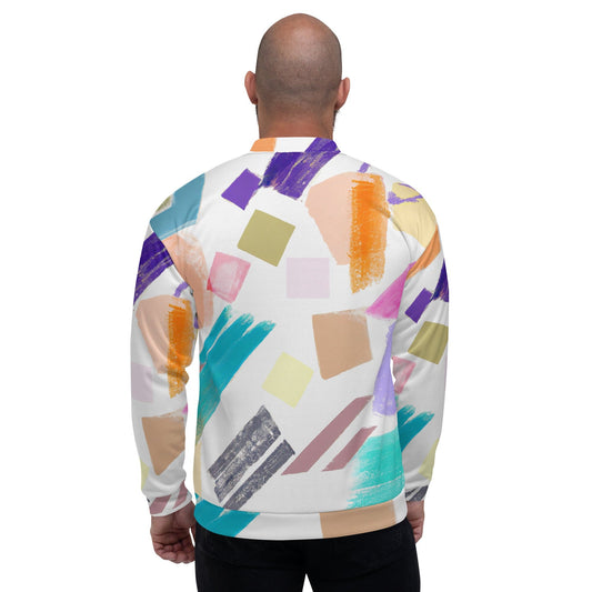 Mens Bomber Jacket - Pastel Pattern-1