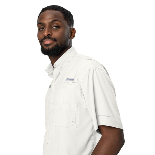 AI = African Intelligence Men’s Columbia Short Sleeve Button Shirt by SobG Designs