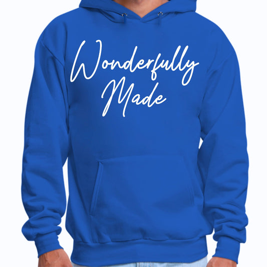 Mens Graphic Hoodie Wonderfully Made-1