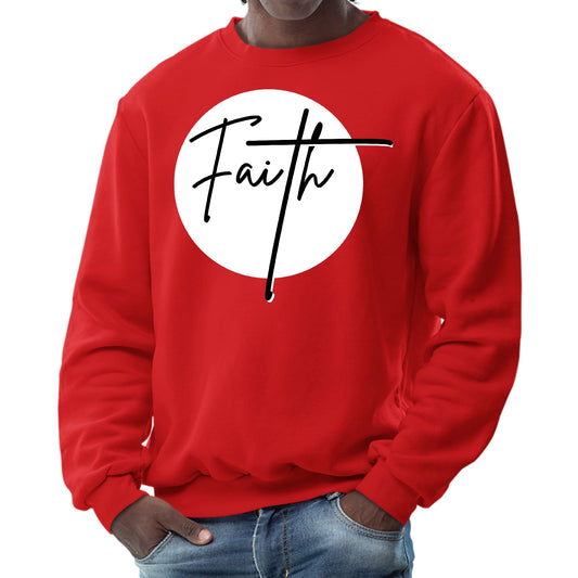 Mens Graphic Sweatshirt - Faith Print-1
