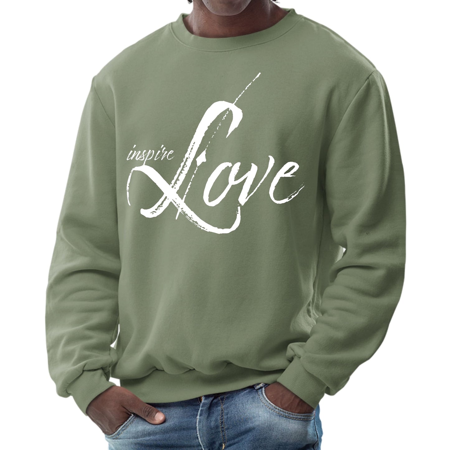 Mens Graphic Sweatshirt - Inspire Love-7