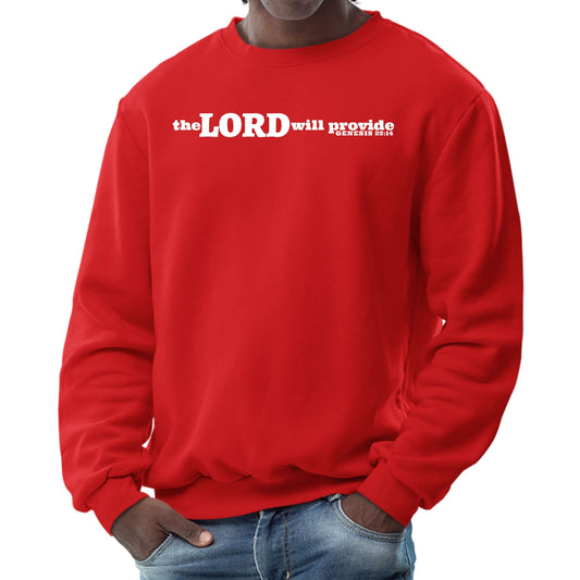 Mens Graphic Sweatshirt - the Lord will Provide Print-1