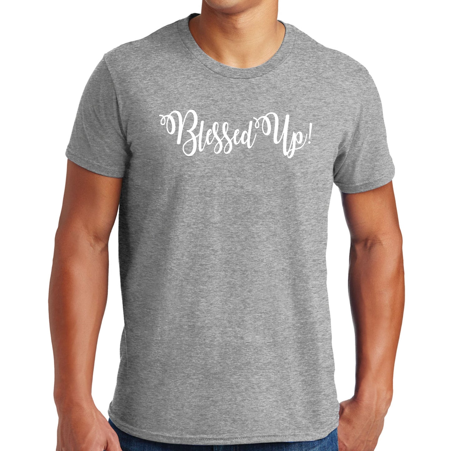 Mens Graphic T-shirt Blessed Up-7