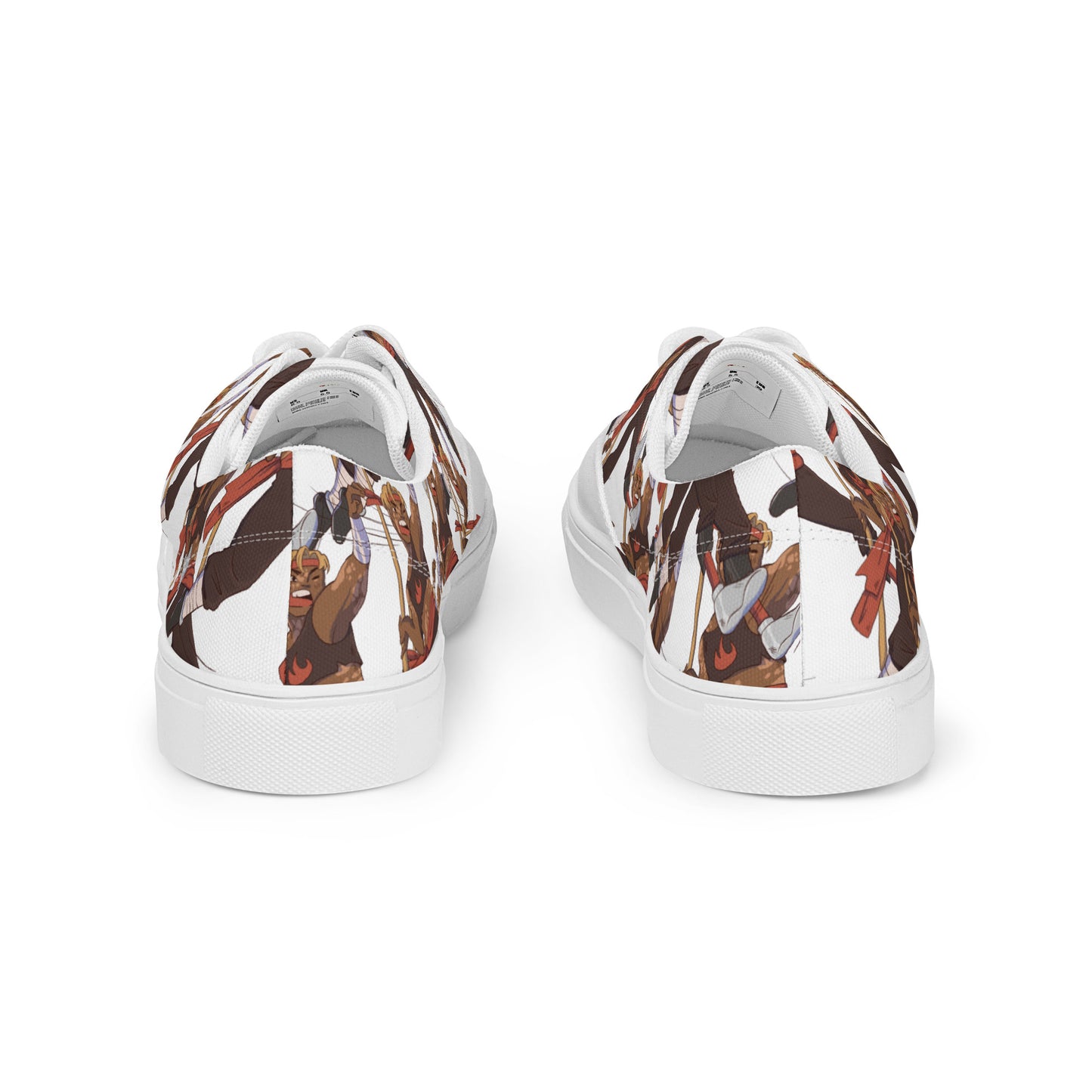 AFRICAN WARRIOR Men’s Lace-Up Canvas Shoes by SobG Designs