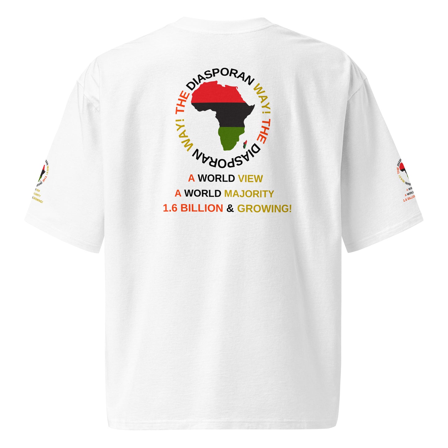 THE DIASPORAN WAY! Oversized Heavyweight T-Shirt by SobG Designs