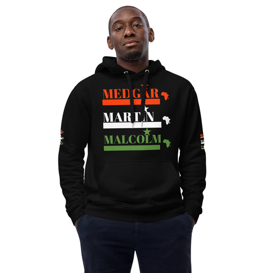 MEDGAR MARTIN MALCOLM STARS Premium Eco Hoodie by SobG Designs Premium