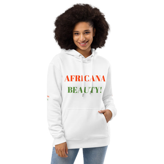 AFRICANA BEAUTY Premium Eco Hoodie by SobG Designs