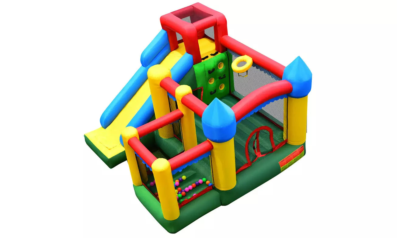 Mighty Inflatable 5-in-1 Bounce House Castle Jumper Moonwalk Bouncer