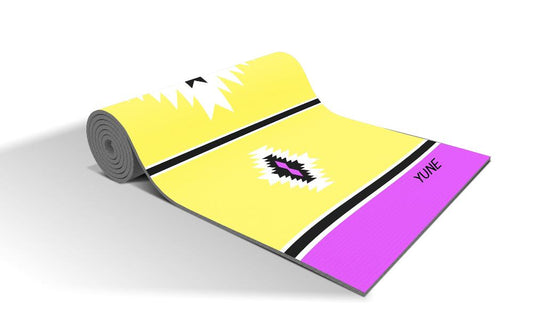 Yoga Mat | 6mm Thick | Yellow| Non-Slip | Eco Friendly | Yune Yoga | Stevie-1