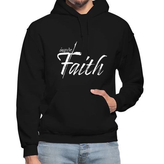 Mens Hoodie - Pullover Hooded Sweatshirt - Graphic/inspire Faith-0