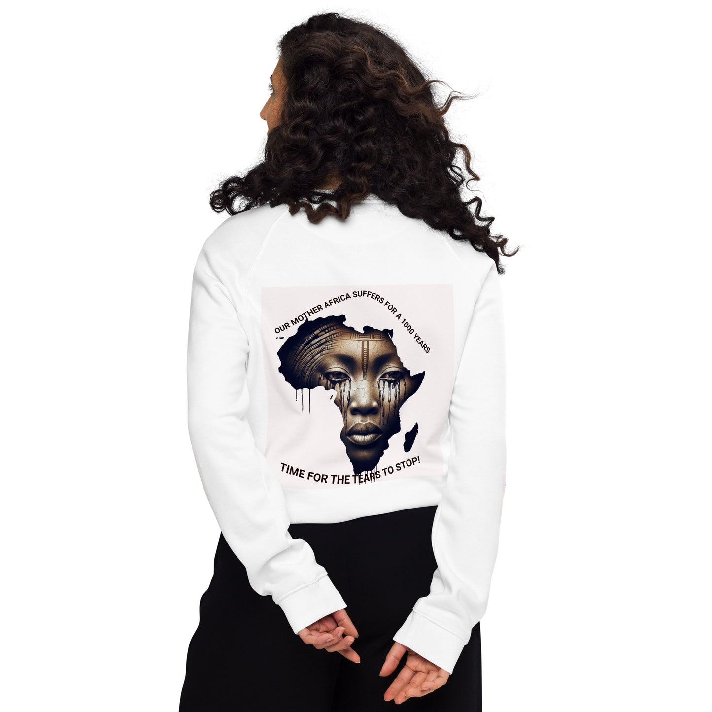 OUR MOTHER AFRICA Unisex Organic Raglan Sweatshirt by SobG Designs