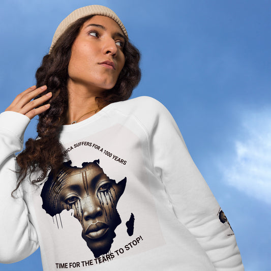 OUR MOTHER AFRICA Unisex Organic Raglan Sweatshirt by SobG Designs