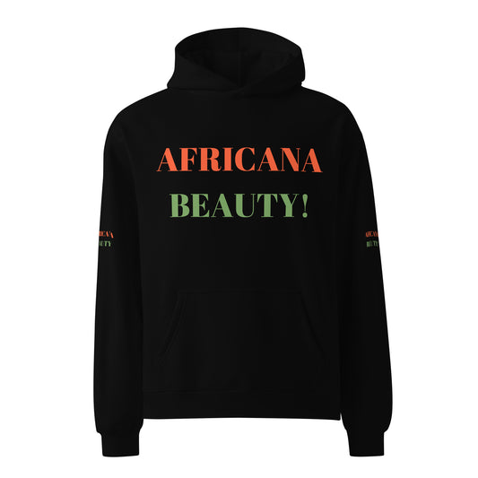 AFRICANA BEAUTY Unisex Oversized Hoodie by SobG Designs