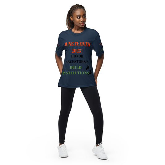 JUNETEENTH 2025 Unisex Performance Crew Neck T-Shirt by SobG Designs
