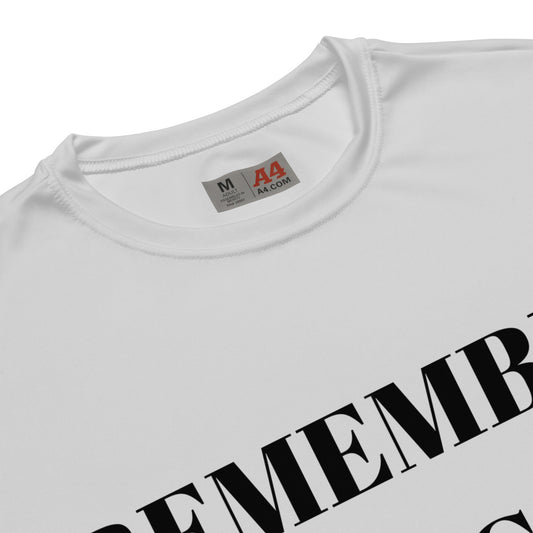 REMEMBER ISACC Unisex Performance Crew Neck T-Shirt by SobG Designs