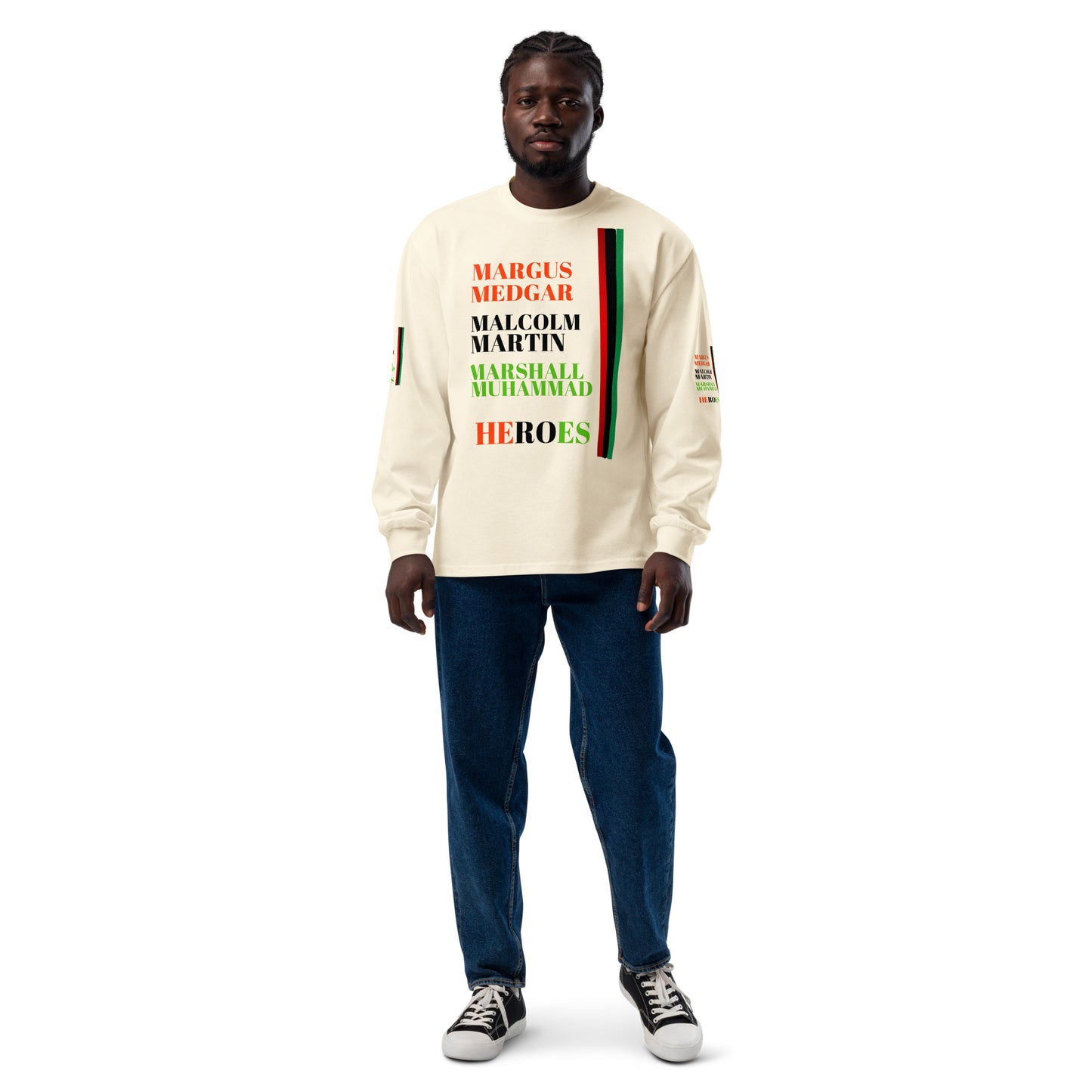 HEROES Premium Heavyweight Long Sleeve Shirt by SobG Designs