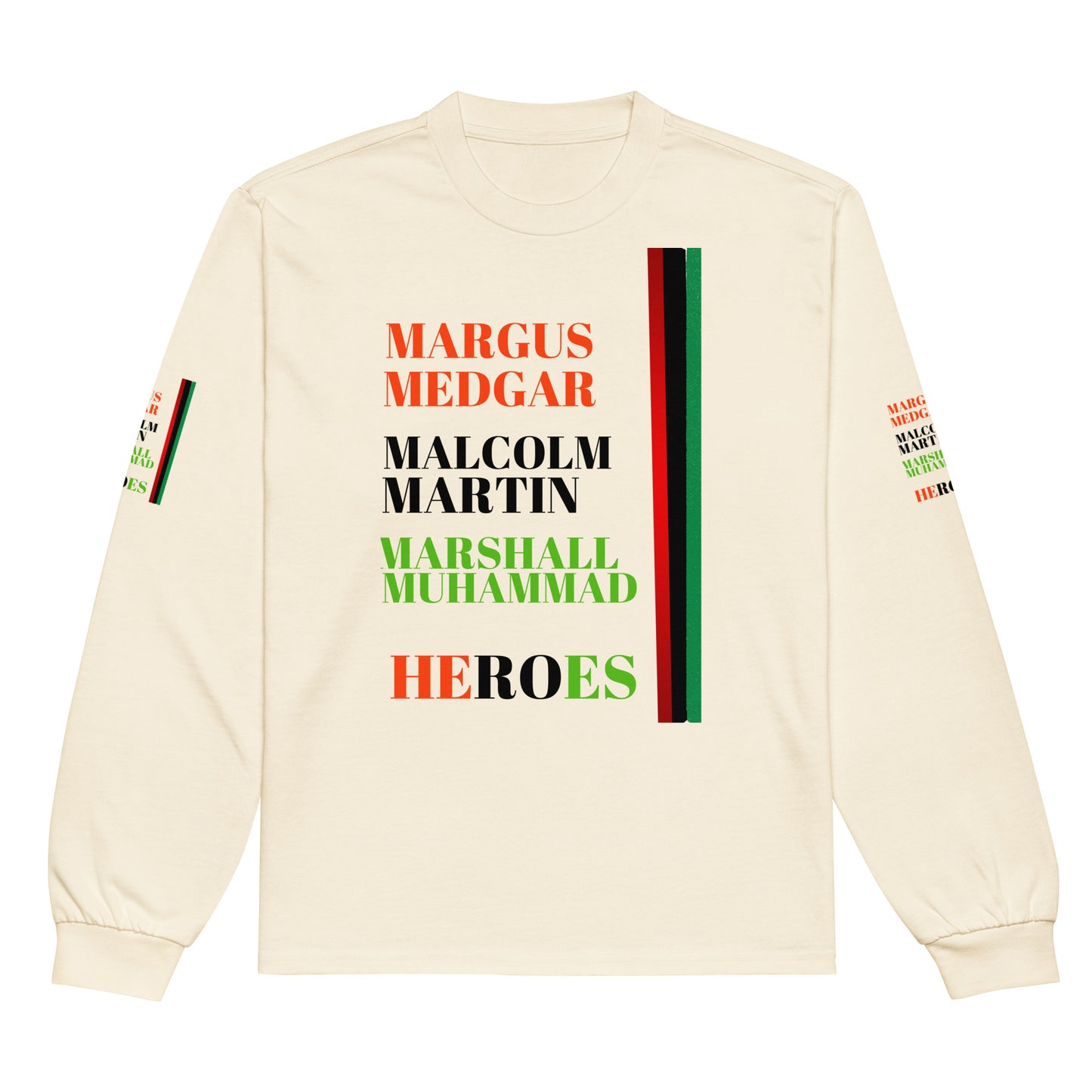 HEROES Premium Heavyweight Long Sleeve Shirt by SobG Designs