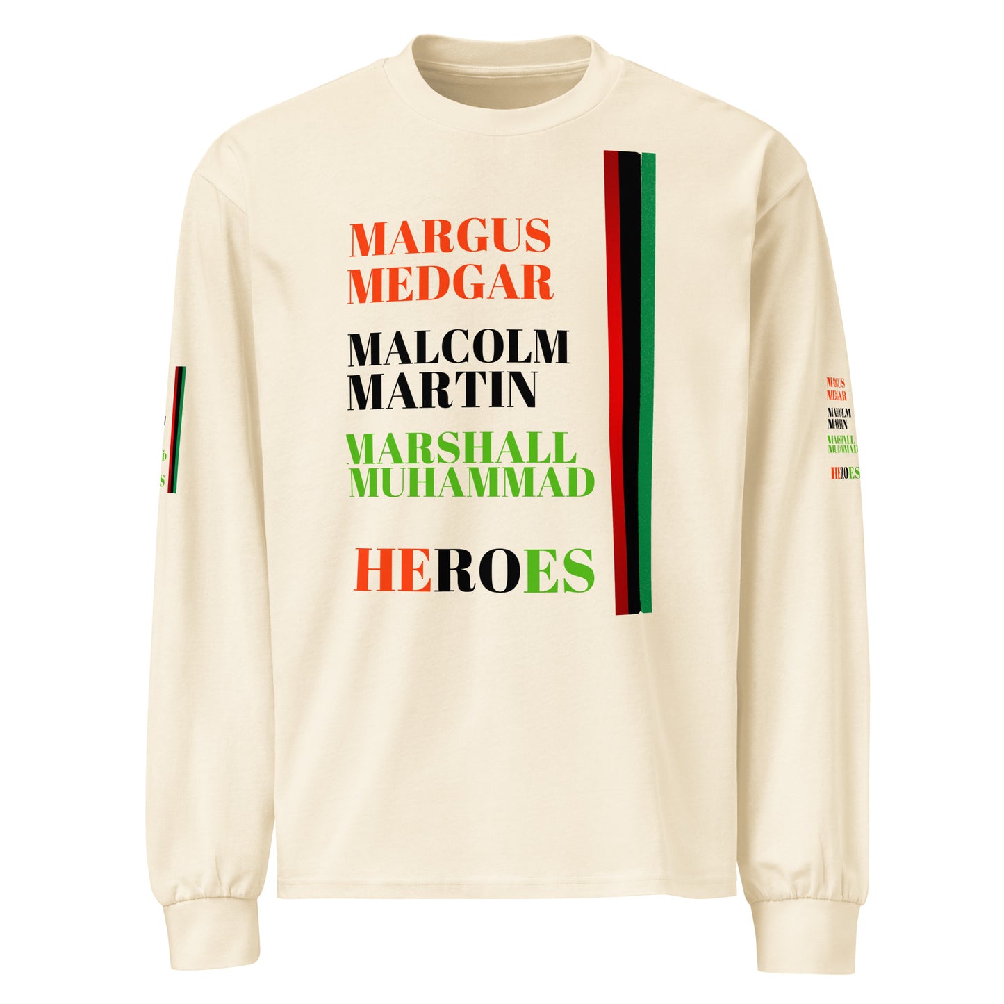 HEROES Premium Heavyweight Long Sleeve Shirt by SobG Designs
