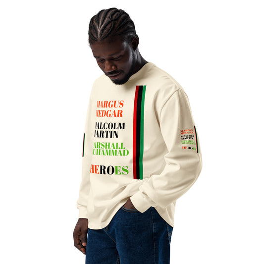 HEROES Premium Heavyweight Long Sleeve Shirt by SobG Designs