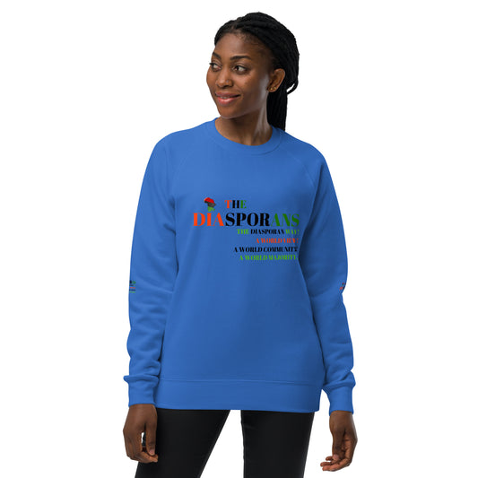 THE DIASPORANS Unisex Raglan Sweatshirt by SobG Designs