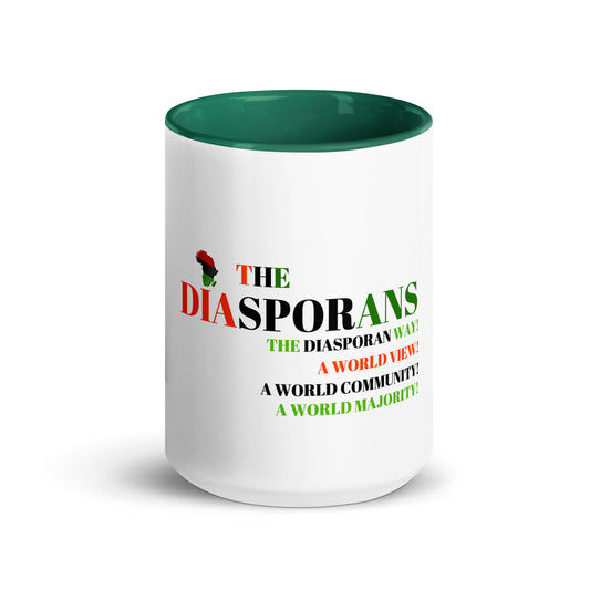 THE DIASPORANS Mug with Color Inside by SobG Designs