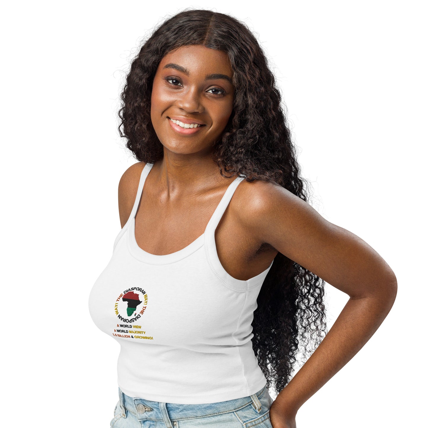 THE DIASPORAN WAY Women’s Micro-rib Tank Top by SobG Designs