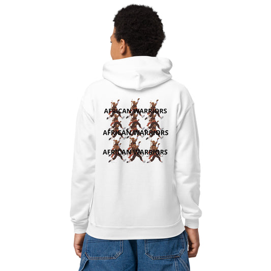 AFRICAN WARRIORS Youth Heavy Blend Hoodie by SobG Designs