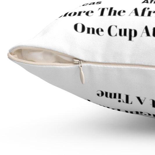 ALKEBULAN COFFEE CLUB Spun Polyester Square Pillows by SobG Designs