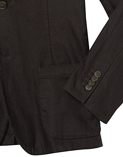 Amazon Brand - Goodthreads Men's Slim-Fit Linen Blazer, Black Large