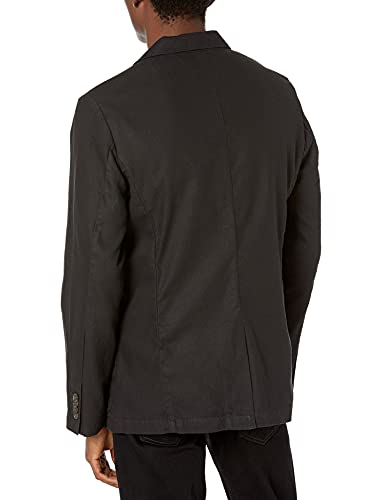 Amazon Brand - Goodthreads Men's Slim-Fit Linen Blazer, Black Large