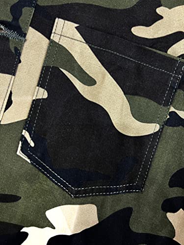 sexycherry Camouflage Shirts Jackets for Women Casual Camo Long Sleeve Button Down Military Lightweight Long Jacket with Pockets