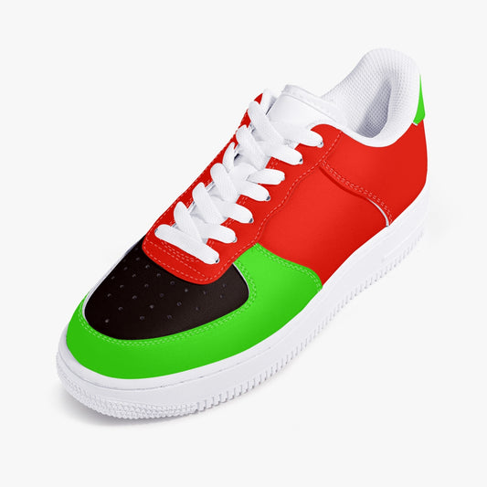 263. New PAN AFRICAN Low-Top Leather Sports Sneakers by SobG Designs