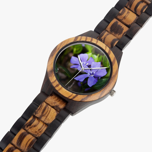 207. Indian Ebony Wooden African Violet Watch
