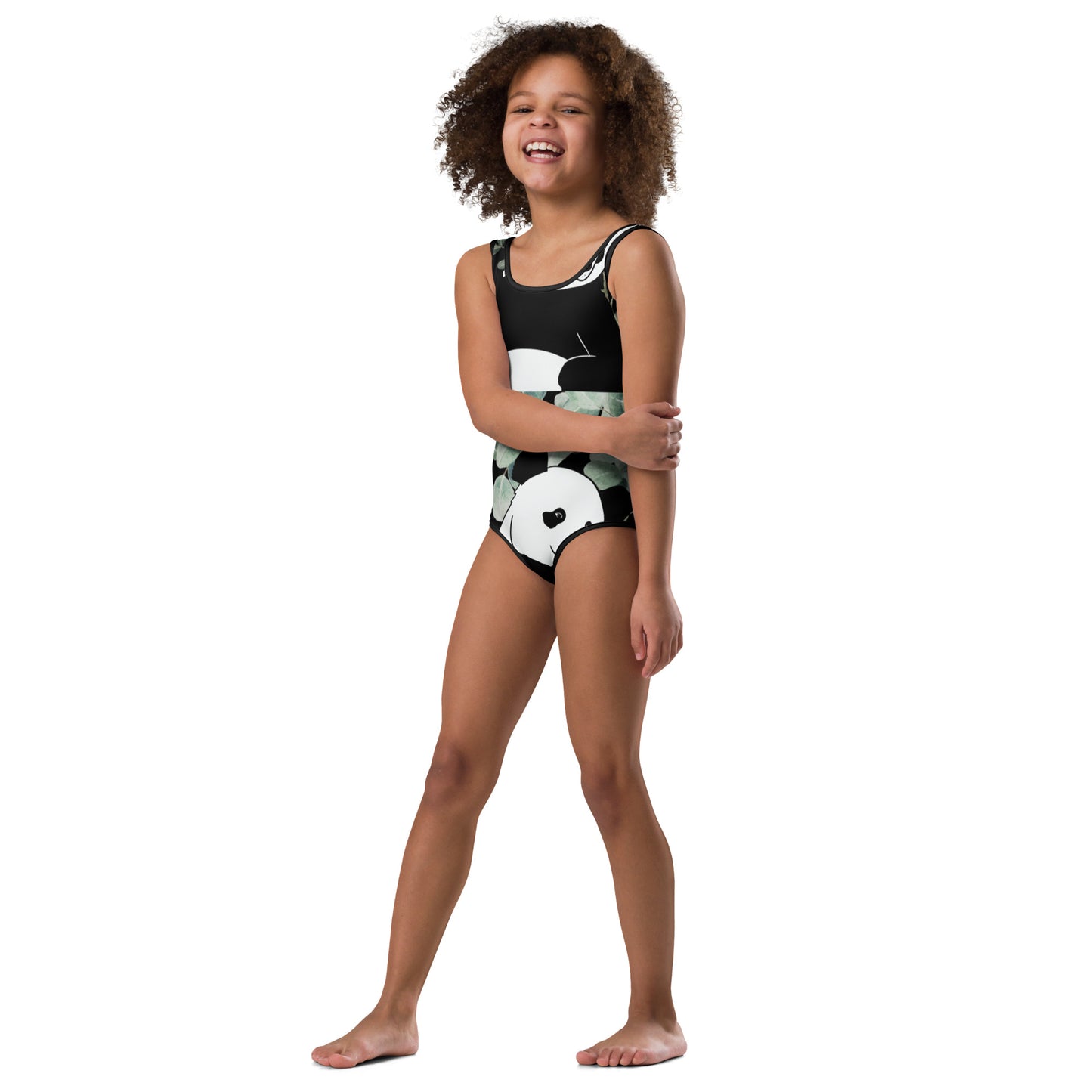 PANDA SWIM All-Over Print Kids Swimsuit by SobG Designs