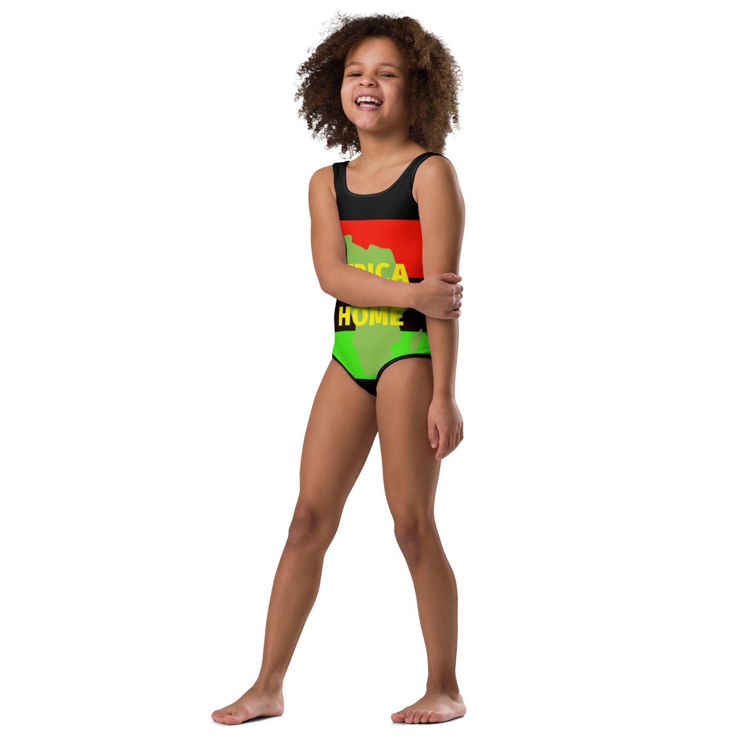AFRICA IS HOME All-Over Print Kids Swimsuit by SobG Designs
