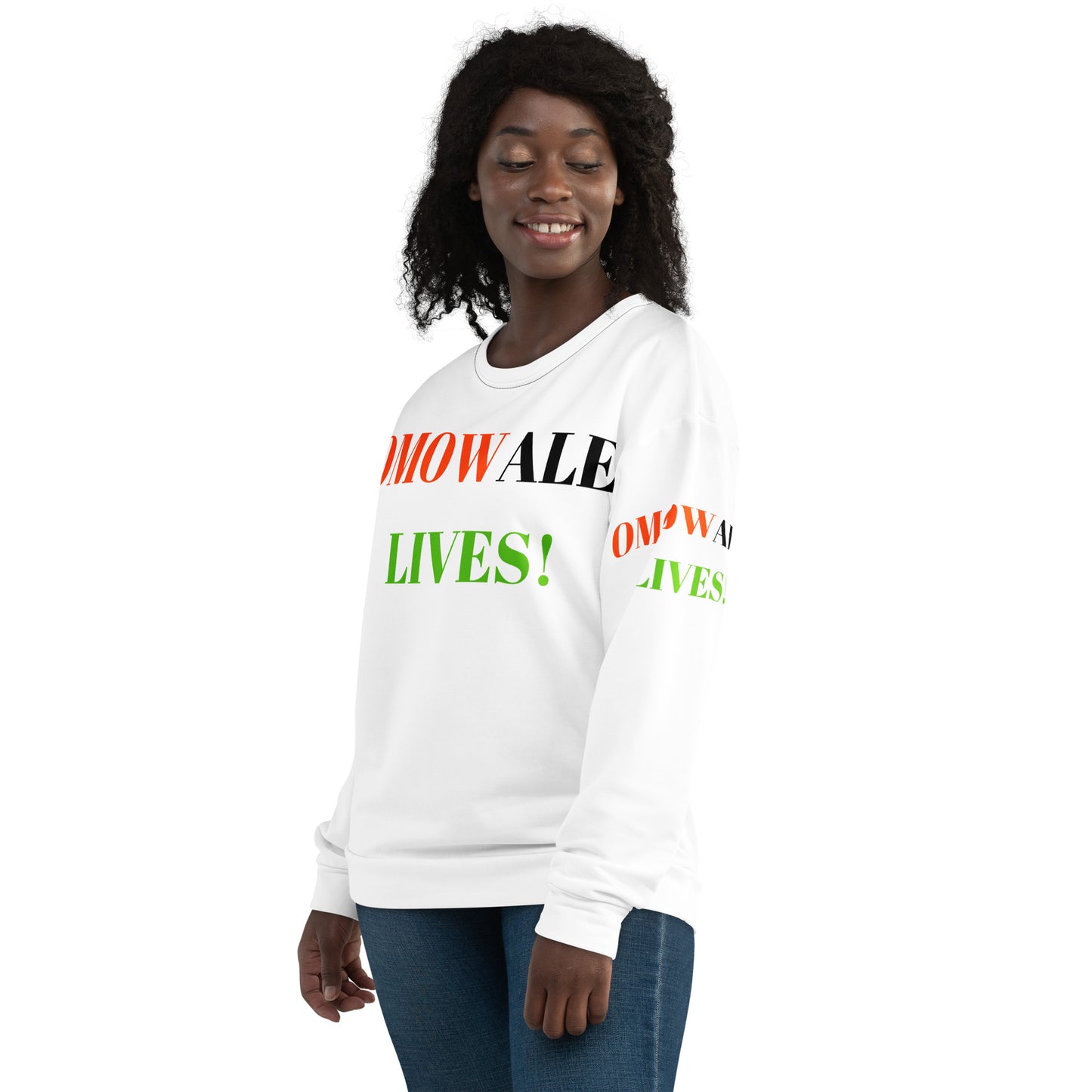 OMOWALE! LIVES! Unisex Sweatshirt by SobG Designs