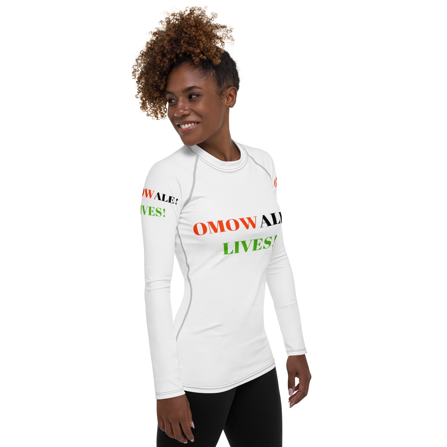 OMOWALE! LIVES! Women's Rash Guard by SobG Designs